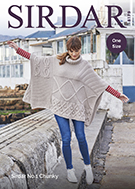 Sirdar 8179 Poncho in #5/Chunky weight yarn